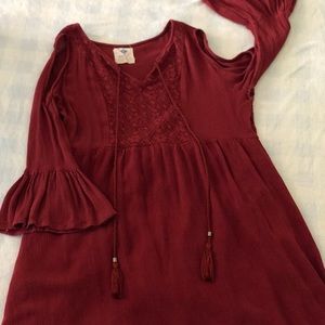 Red Maroon Dress